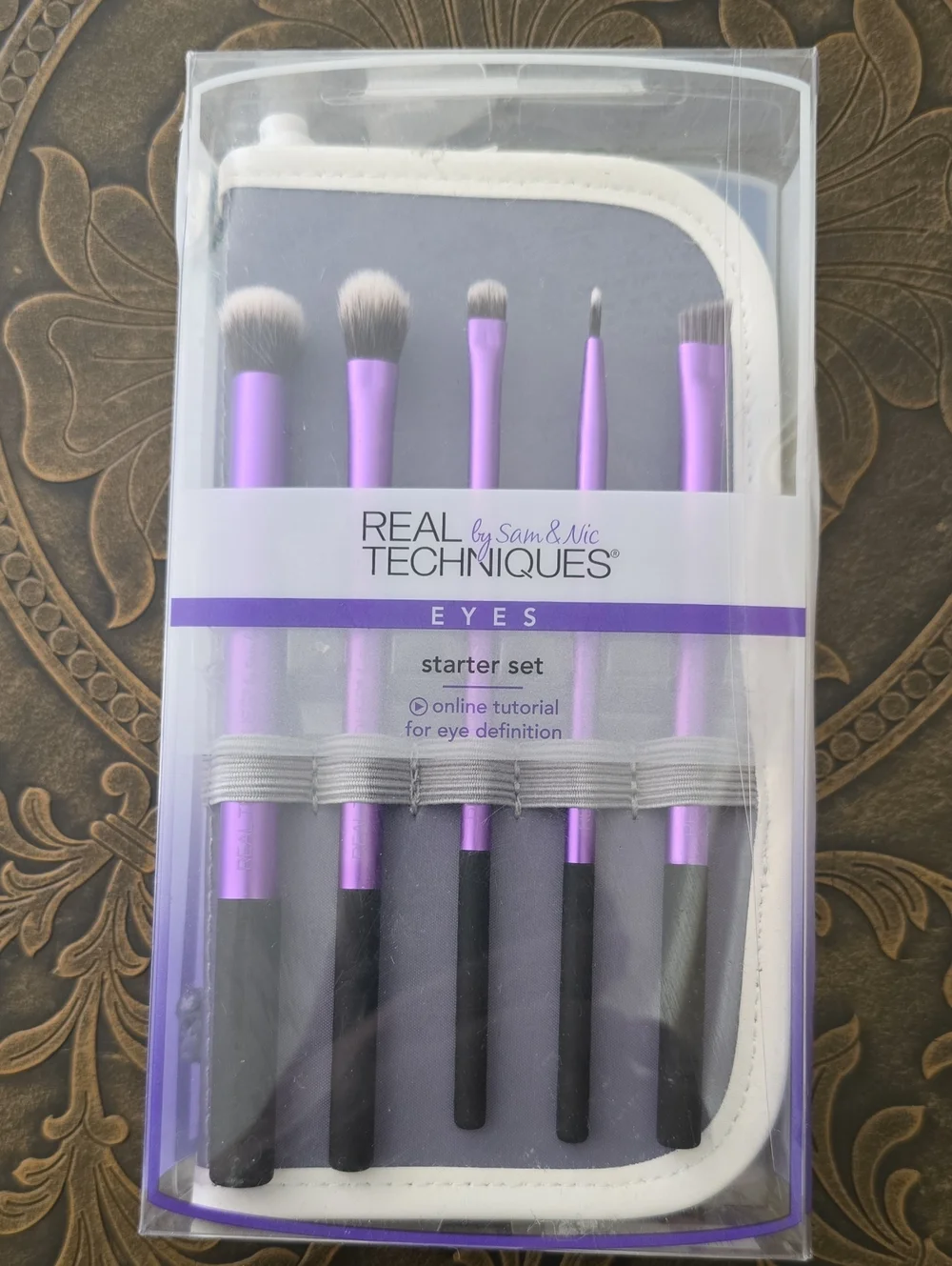 Real Techniques Eyes Starter Brush Set - Metallic Purple Handles